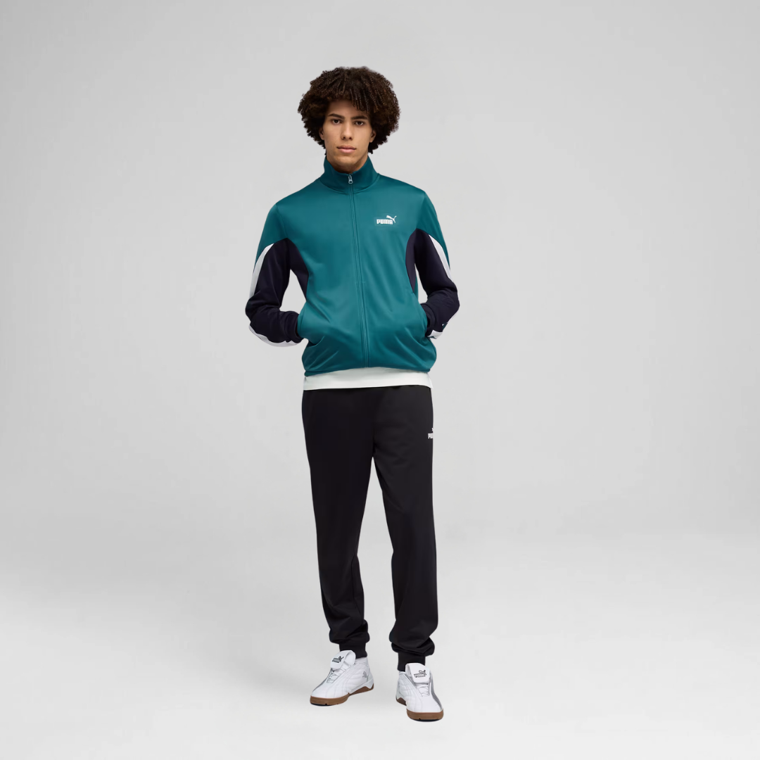 M Ess Block Poly Suit